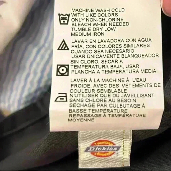 Men’s Dickies Gray Short Sleeved Workwear Shirt White Logo size XL - Picture 5 of 6